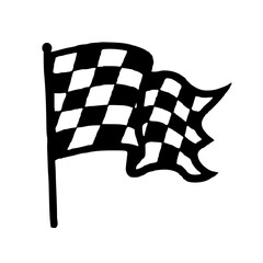 checkered flag vector
