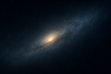 Expansive deep space view with glowing galaxy arm sweeping across the frame, magical starlight illuminating soft mist, high-resolution cinematic BG
