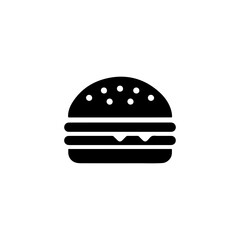 Silhouette Illustration of Burger