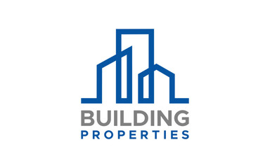Building logo design Vector illustration