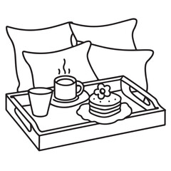 Hand drawn vector illustration, black & white design, Little corner bold & easy coloring book, Little corner bold & easy coloring pages, line art, coloring book, coloring pages, drawing book