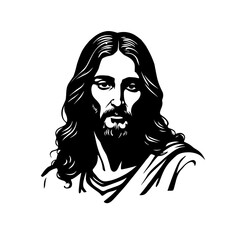 silhouette of Jesus Christ