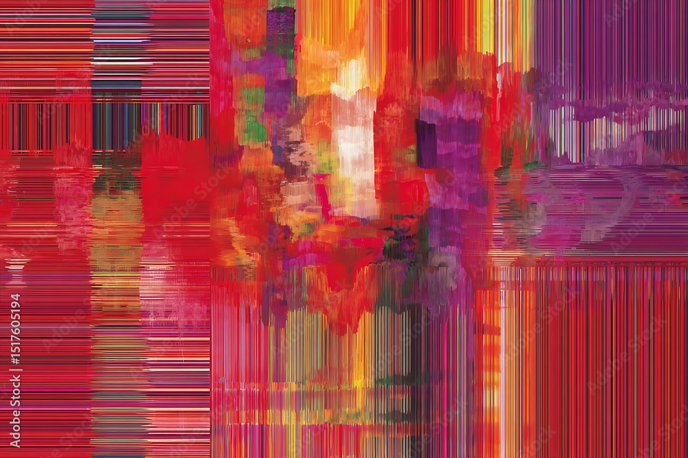 Poster abstract vertical and horizontal color fields