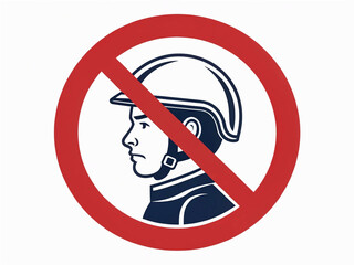 no smoking signs, no helmet sign, isolated on white background. regulatory warning stop symbol.
