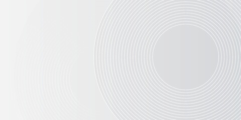 Fototapeta premium White geometric abstract background overlap layer on bright space with lines effect decoration.