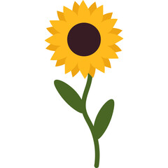 Handdrawn Sunflower Decoration