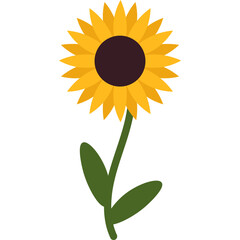 Handdrawn Sunflower Decoration