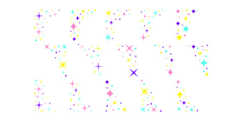 Sparkle colorful birthday decoration