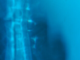 Blue light reflection at night for abstract background   