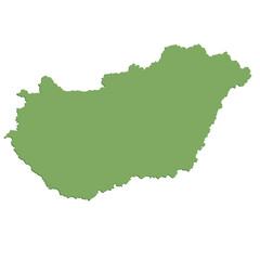 Hungary Country Map Icon