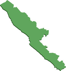 Sumatra Barat West Sumatra Land Indonesia Map Icon