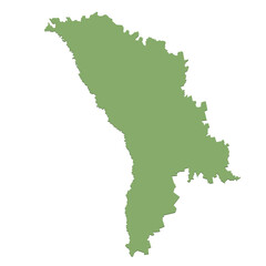 Moldova Country Map Icon