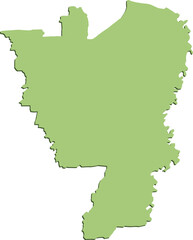 Jakarta Selatan South Jakarta City Island Indonesia Map Icon