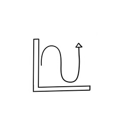 Statistic graphcis illustrator up and down