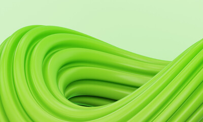green 3d abstract shape background