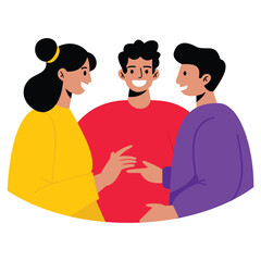 ILLUSTRATION OF SOMEONE TALKING