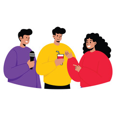 ILLUSTRATION OF SOMEONE TALKING