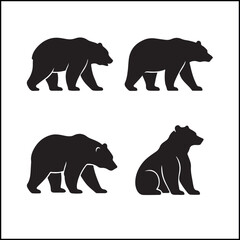 Wild Bear Silhouettes