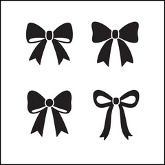 Ribbon and Archery Bow Icons  vector