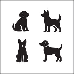 Pet Dog Icon Variants