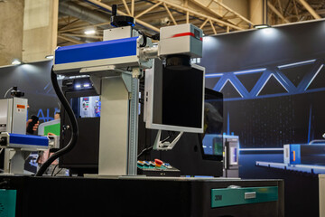 Precision Laser Marking Machine for Industrial Applications and High Quality Manufacturing Technology Display