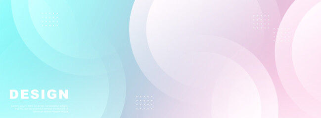 Minimalist banner background, pink and blue gradations, circle , modern ,abstract frame, trendy,vector illustration.