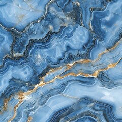 High-Resolution Blue Onyx Marble Texture Background &ndash; Blue Geode Quartz Crystal Agate, Onyx Macro Mineral, Polished Emperador Marble