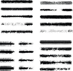 Collection of grunge tire tracks and marks 