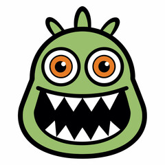 funny green monster