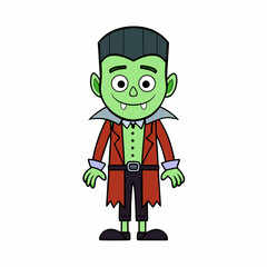 cartoon zombie in a suit