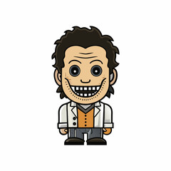 funny cartoon casual man