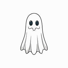vector illustration of a ghost