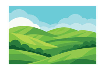 Obraz premium landscape with mountains and blue sky