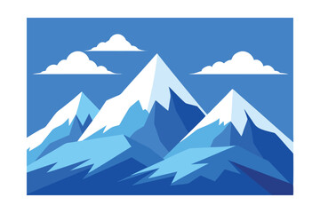 mountain landscape vector illustration