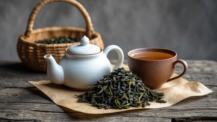 Sencha and Ryokucha dried green tea leaves from Japan