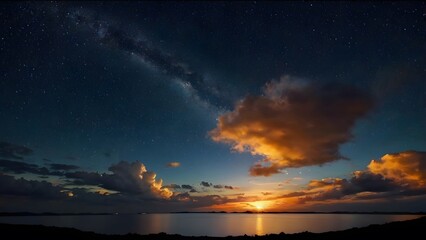 night sky with stars
