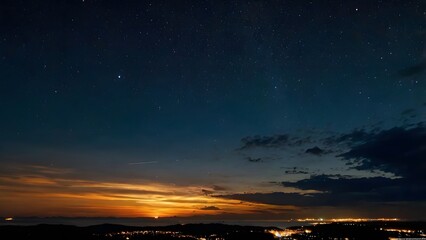 night sky with stars