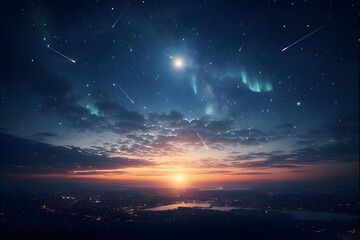 night sky with stars
