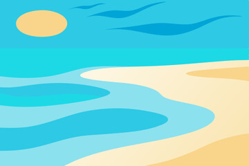 shallow tropical water with sunlight patterns background