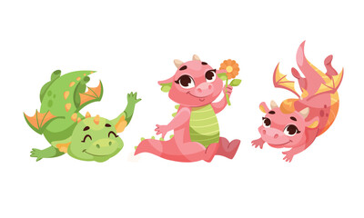 Adorable Pixel Art Dragons Depicted in a Range of Vibrant and EyeCatching Colors