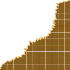 Grid Torn Paper Corner