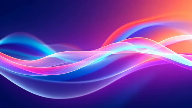 A stunning abstract design featuring vibrant, flowing waves of color creating a dynamic composition. - Powered by Adobe