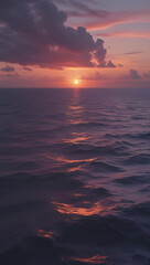 Ocean Twilight Background Vertical