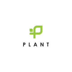 Plant logo design template