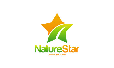 A  design featuring a star shape with stylized leaf-like elements.
