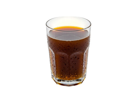 Fresh tamarind juice isolated on white background.