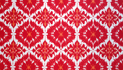 Indonesia: Red/White Textile Pattern Inspiration