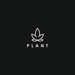 Obraz premium Plant logo design template