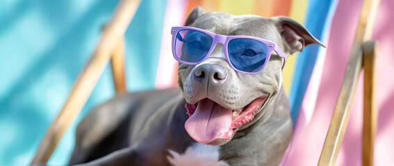 cool dog, AI generated