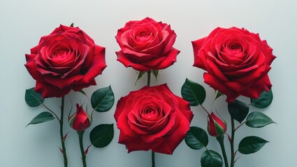 Beautiful Red Rose Sets for Romantic Occasions
